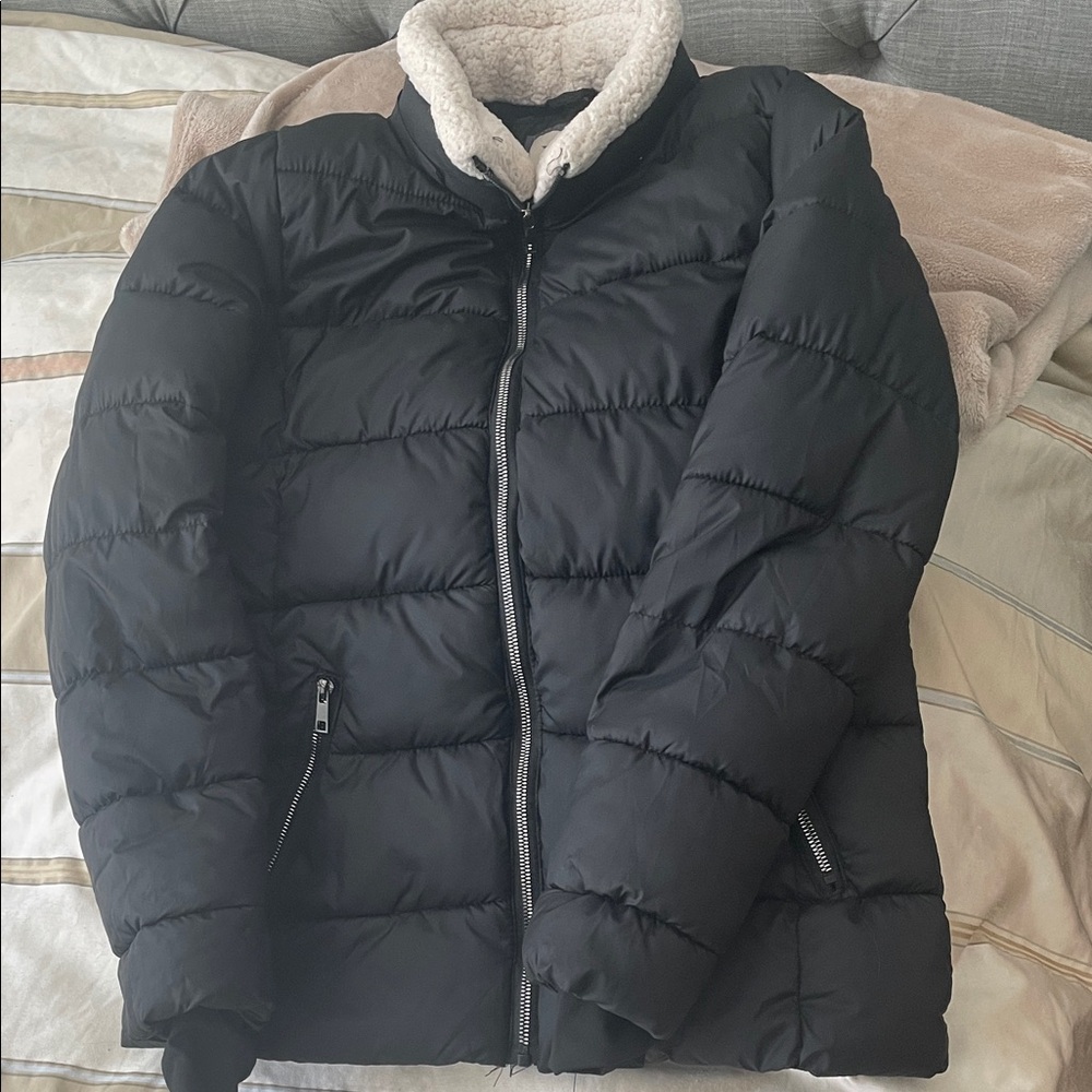 YMI COLLECTION Girls large faux fur lined winter coat w/pockets & thumbholes